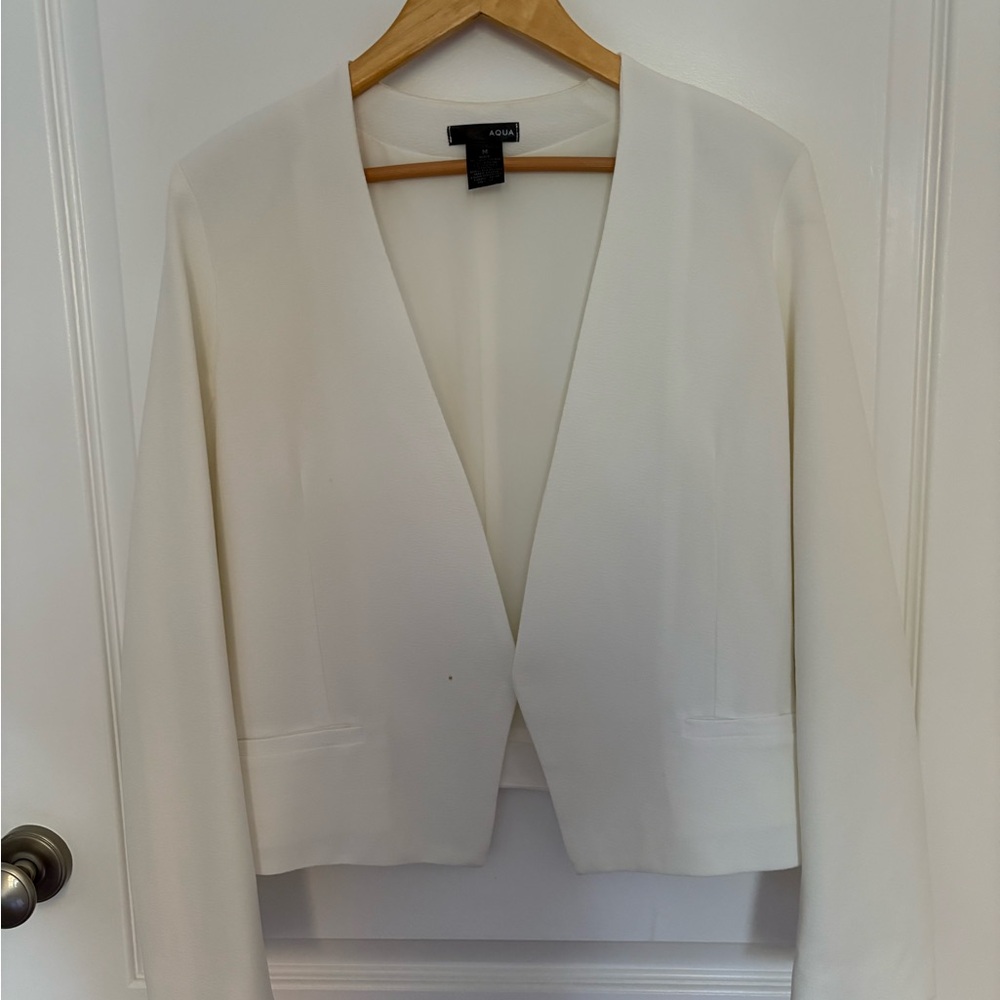 Aqua Off-White Women's Suit Jacket